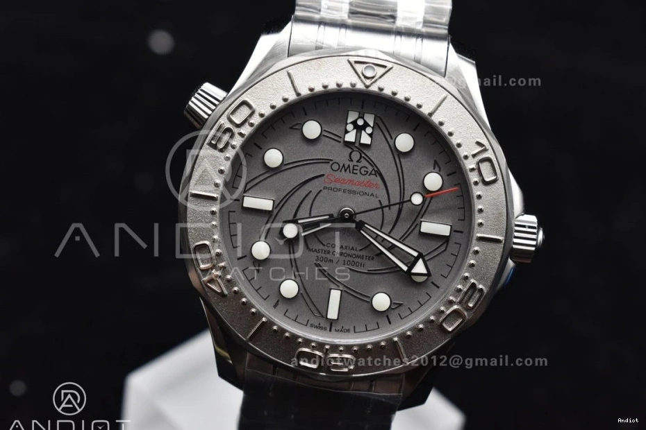 A8807 SS Edition Dial VSF Gray on Seamaster Best 300M 1:1 Platinum Bracelet 007 0124